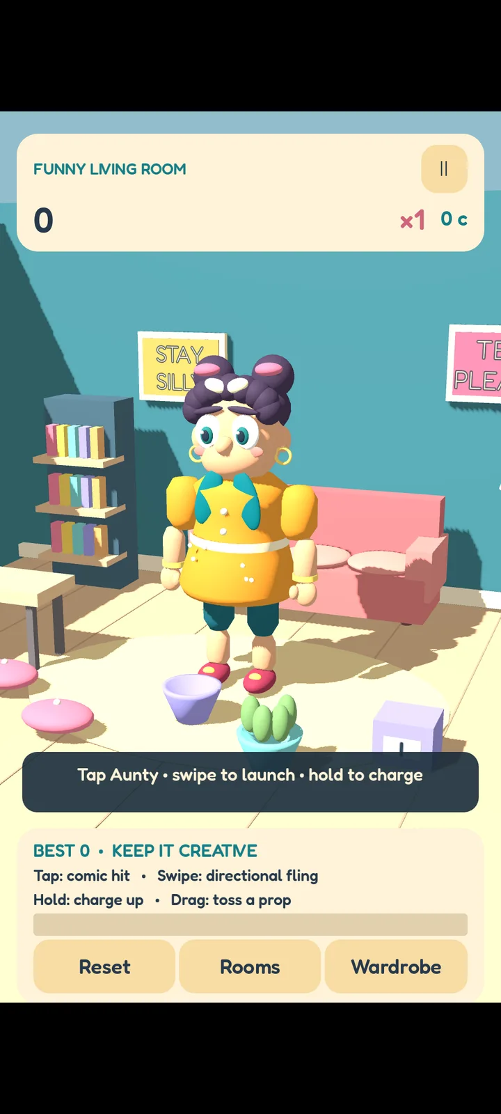 Gameplay: a running Android capture of the interactive physics scene.